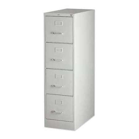 Sp Richards Lorell 4-Drawer Heavy Duty Vertical File Cabinet, 15"W x 26-1/2"D x 52"H, Gray LLR60192